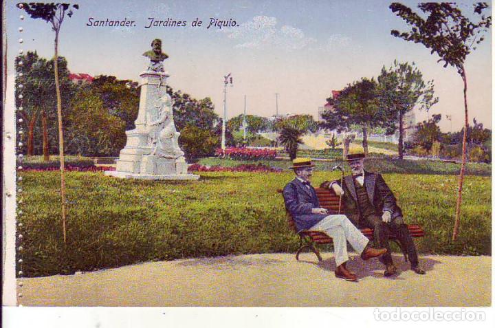 Postales: SANTANDER - JARDINES PIQUIO - Foto 1