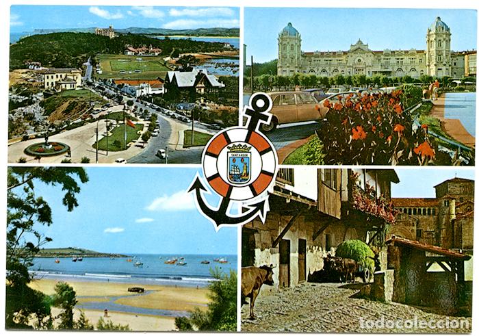 Postales: 220 - Santander. Almacenes RODU. Circulada - Foto 1