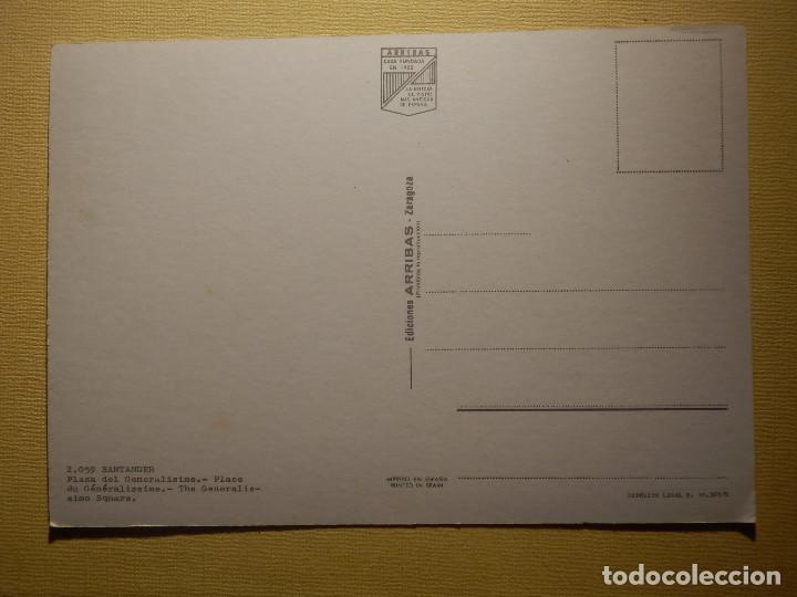 Postales: Tarjeta Postal - Santander - 2.059 - Plaza del General&iacute;simo - Arribas - Sin circular - Foto 2