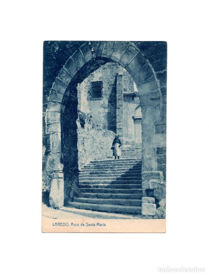 Postales: LAREDO.(CANTABRIA).- ARCO DE SANTA MARIA - Foto 1