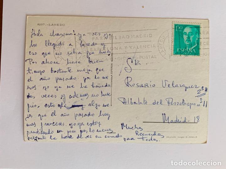 Postales: POSTAL DE LAREDO (CANTABRIA). ESCRITA. - Foto 2