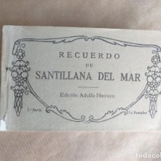 Postales: RECUERDO DE SANTILLANA DEL MAR, SANTANDER LIBRILLO DE 14 POSTALES. 2ª SERIE. EDICIÓN ADOLFO HERRERO.
