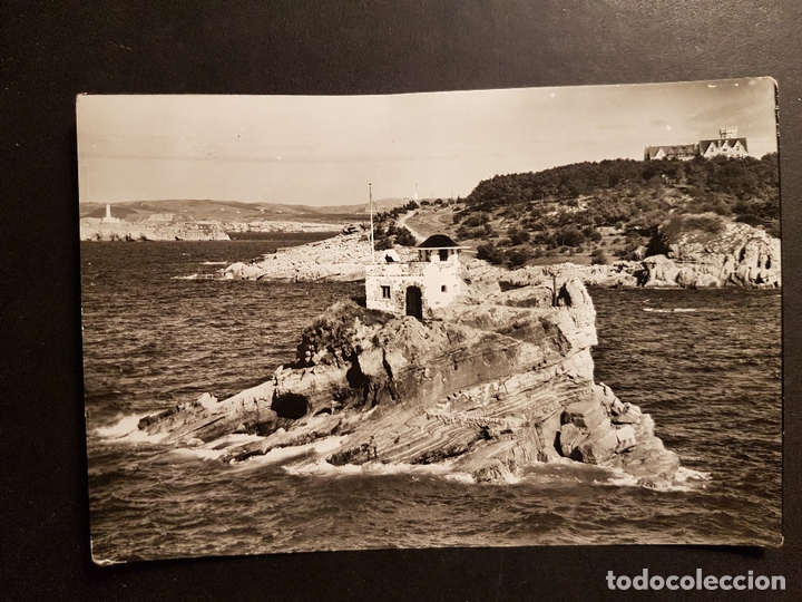 Postales: SANTANDER CASETA DE PRACTICOS Y PALACIO REAL - Foto 1