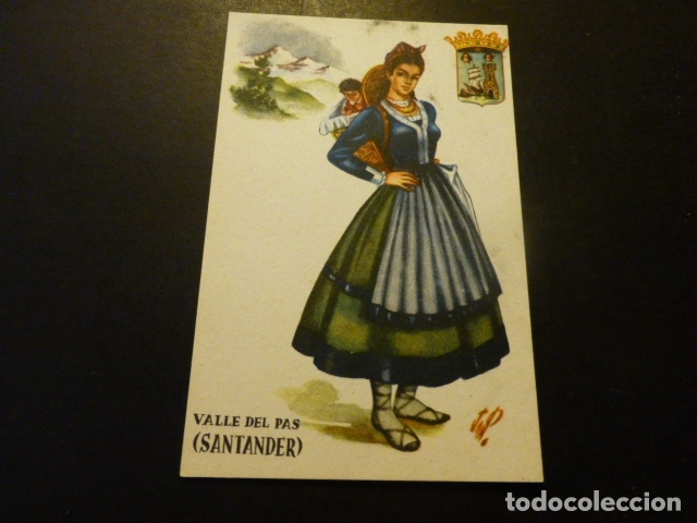 Postales: VALLE DEL PAS CANTABRIA MUJER PASIEGA - Foto 1