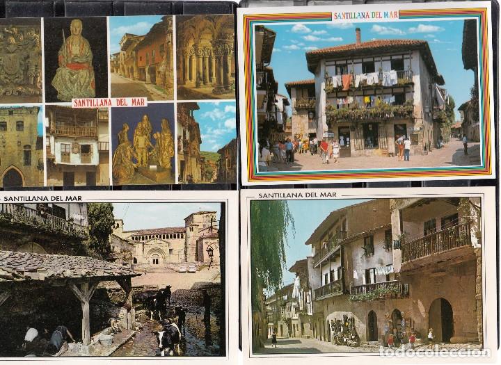 Postales: 10 POSTALES DIVERSAS DE SANTILLANA DE MAR - Foto 1
