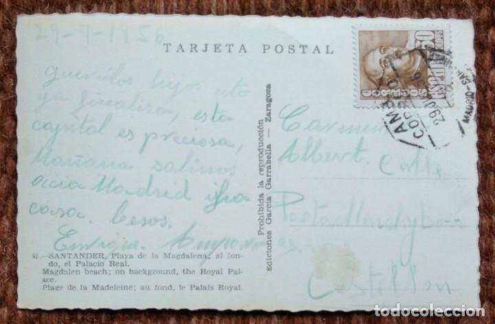 Postales: SANTANDER - PLAYA DE LA MAGDALENA - Foto 2