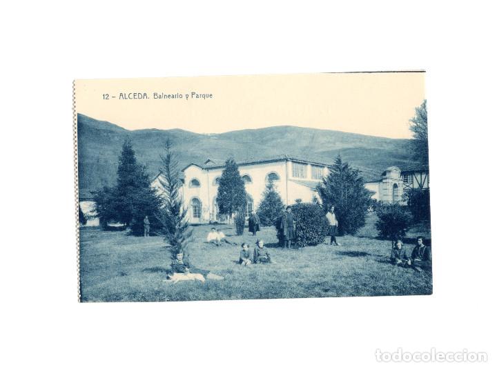 Postales: ALCEDA.(SANTANDER).- BALNEARIO Y PARQUE. - Foto 1