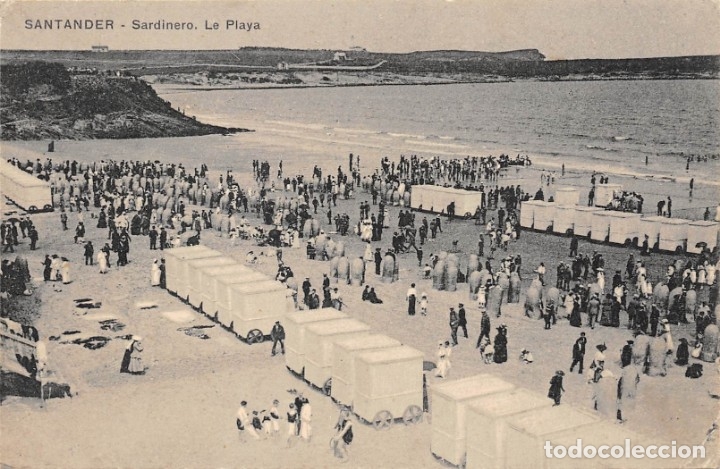 Postales: SANTANDER.-SARDINERO.- LA PLAYA - Foto 1