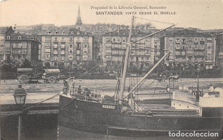 Postales: SANTANDER.- VISTA DESDE EL MUELLE - Foto 1