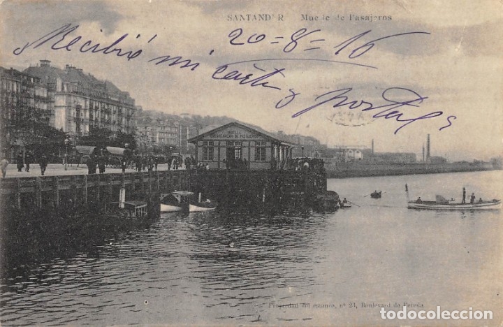 Postales: SANTANDER.- MUELLE DE PASAJEROS - Foto 1