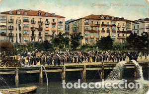 Postales: Santander (Cantabria). Ejercicios de bomberos. ED. CASA FUERTES. - Foto 1