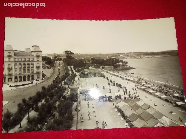 Postales: POSTAL.SANTANDER.PRIMERA PLAYA.USADA.1960. - Foto 1