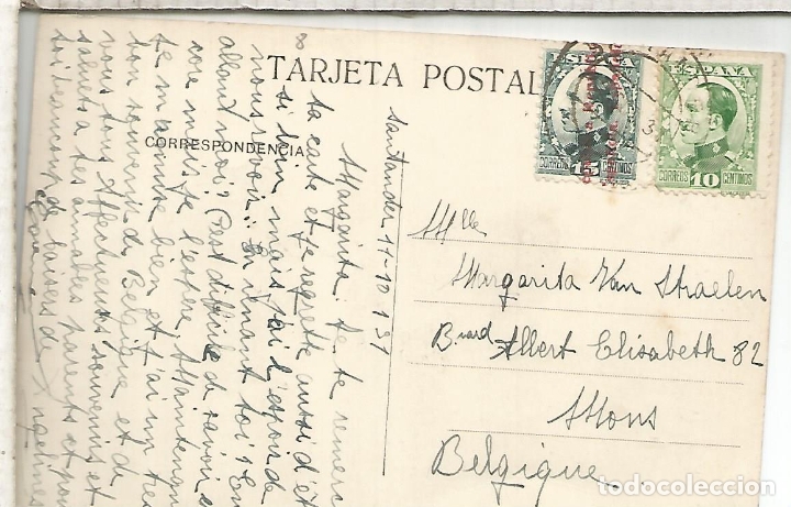 Postales: CANTABRIA LA MAGDALENA ESCRITA - Foto 2
