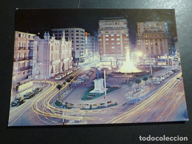 Postales: SANTANDER PLAZA DEL GENERALISIMO NOCTURNO - Foto 1