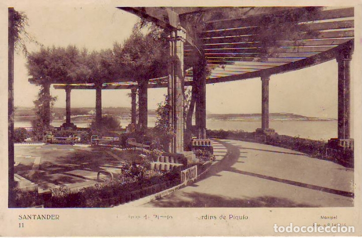 Postales: SANTANDER  JARDINES DE PIQUIO - Foto 1