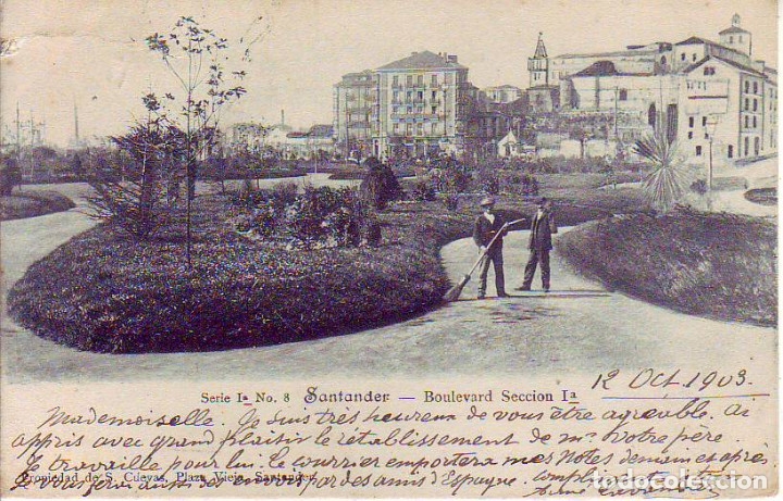 Postales: SANTANDER - BOULEVARD SECCION I&ordf; - Foto 1