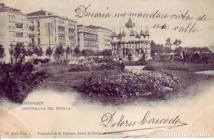 Postales: SANTANDER - JARDINILLOS DEL MUELLE - Foto 1