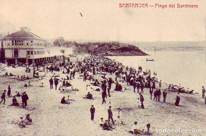 Postales: SANTANDER - PLAYA DEL SARDINERO - Foto 1