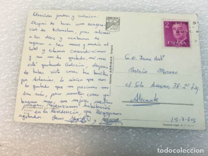 Postales: Postal Original Circulada finisterre - Foto 2