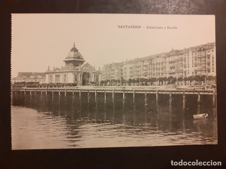 Postales: SANTANDER ESTACIONES Y MUELLE - Foto 1