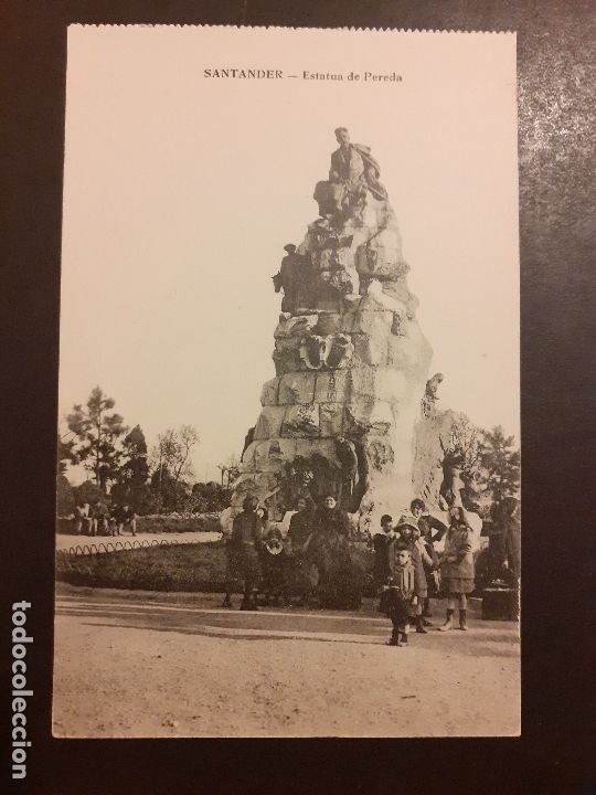 Postales: SANTANDER ESTATUA DE PEREDA - Foto 1