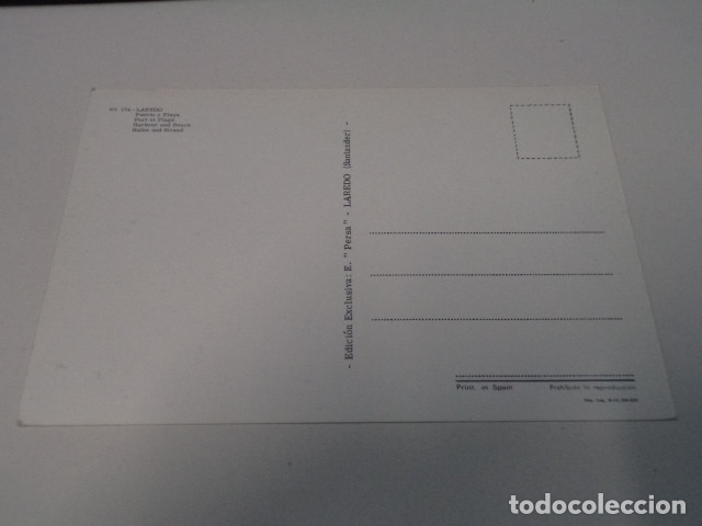 Postales: CANTABRIA - POSTAL LAREDO - PUERTO Y PLAYA - Foto 2