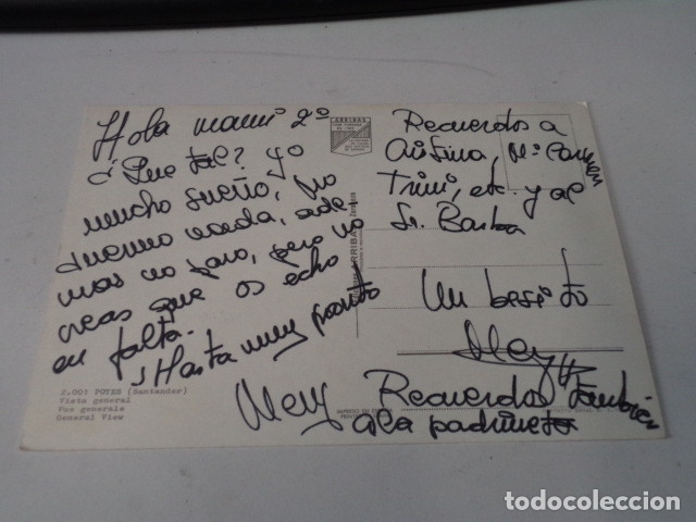 Postales: CANTABRIA - POSTAL POTES - VISTA GENERAL - Foto 2