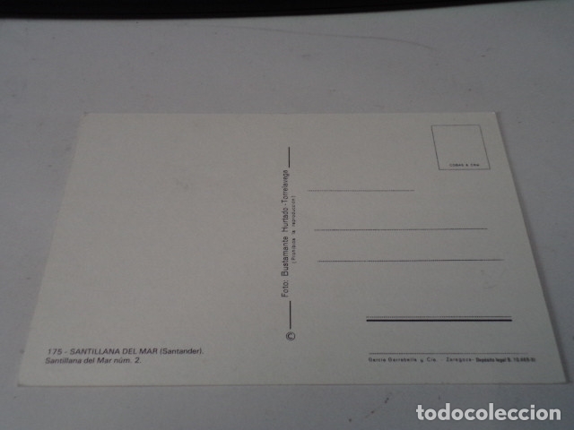 Postales: CANTABRIA - POSTAL SANTILLANA DEL MAR - Foto 2