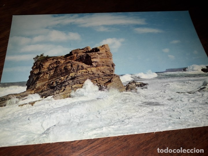 Postales: N&ordm; 6596 POSTAL SANTANDER TEMPORAL EN EL MAR CANTABRICO - Foto 1