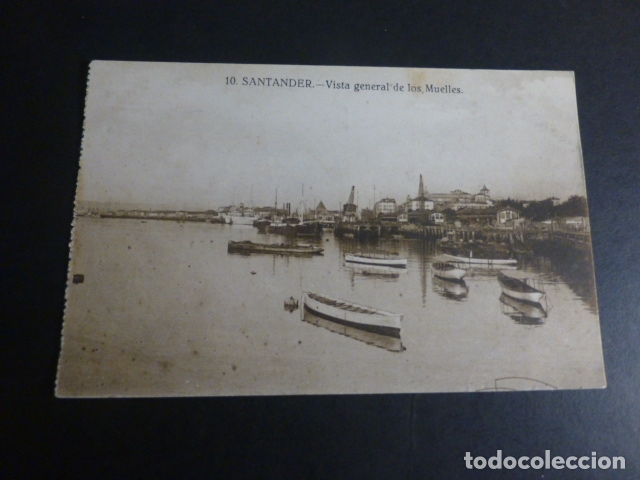 Postales: SANTANDER VISTA GENERAL DE LOS MUELLES - Foto 1