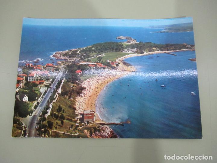 Postales: Santander - Playa y Palacio de la Magdalena - Escrita - Foto 1