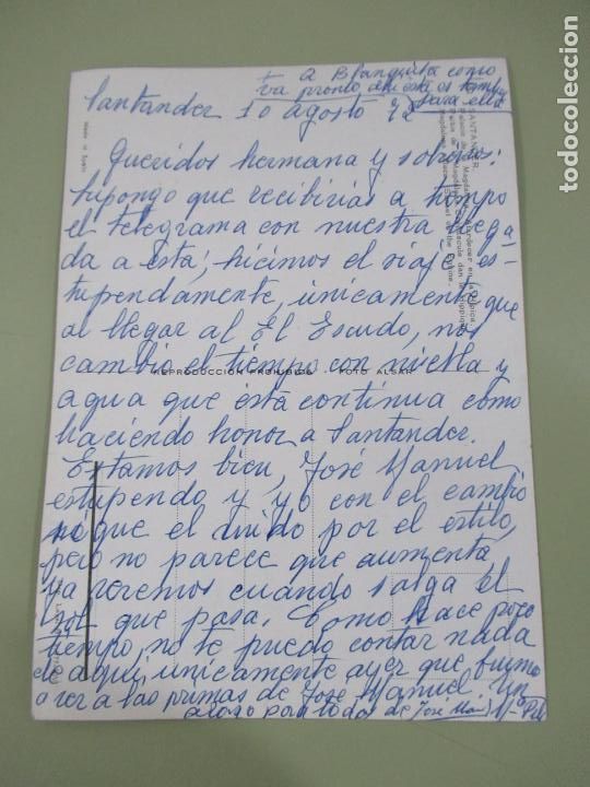 Postales: Santander - Palacio de la Magdalena - Escrita - Foto 2