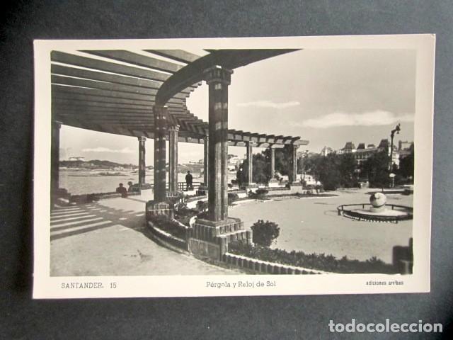 Postales: POSTAL SANTANDER. P&Eacute;RGOLA Y RELOJ DE SOL. EDICIONES ARRIBAS. - Foto 1