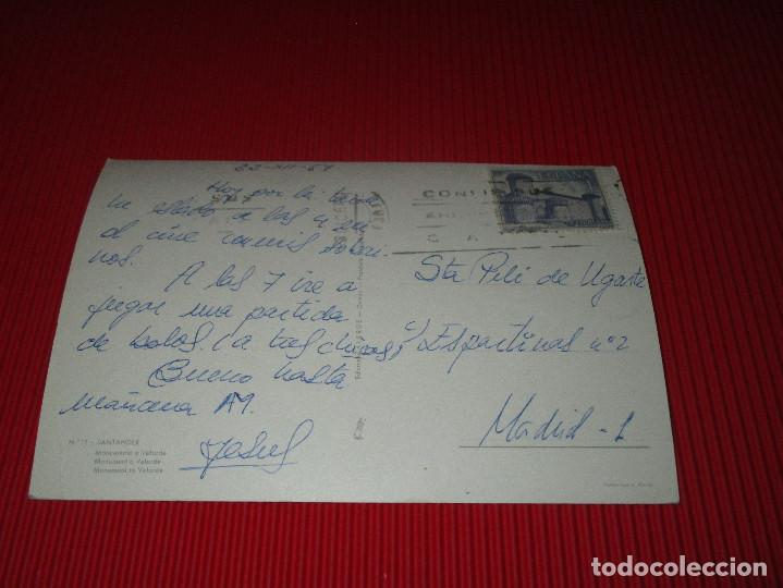 Postales: SANTANDER - MONUMENTO A VELARDE - N&ordm; 11 - ESCRITA Y CIRCULADA - EDICIONES ALARDE - Foto 2