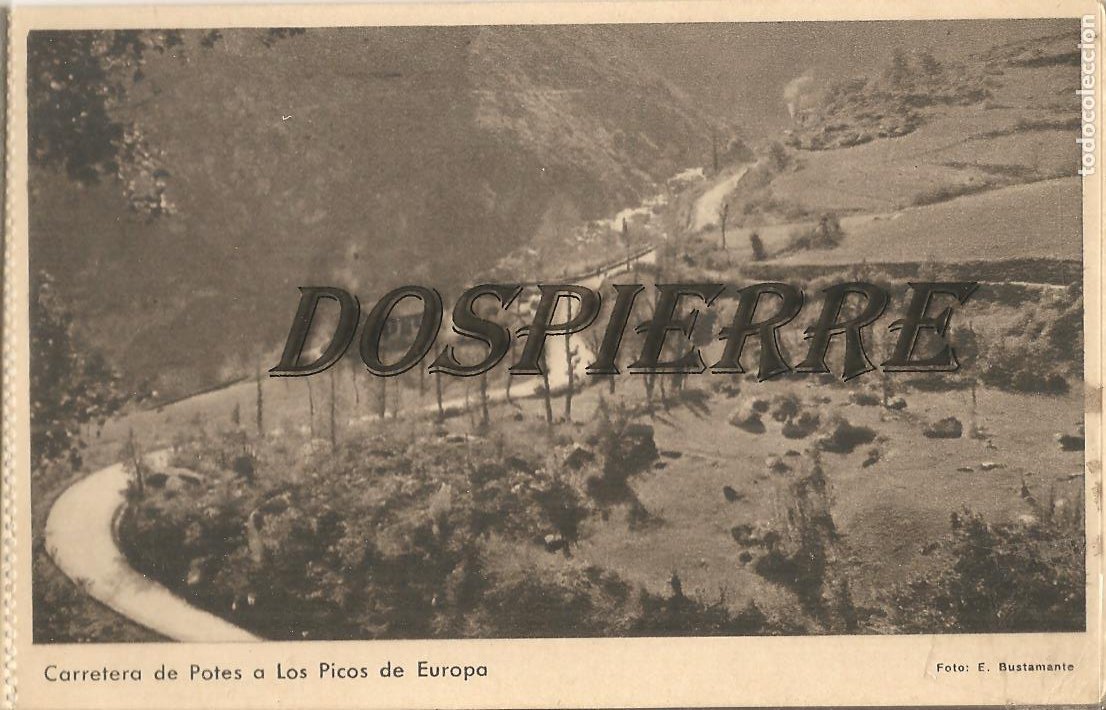 Postales: POSTAL, CARRETERA DE POTES A LOS PICOS DE EUROPA, FOTO BUSTAMANTE, RIEUSSET, SIN CIRCULAR - Foto 1 - 188460076