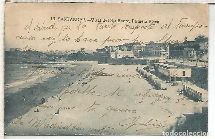 Postales: CANTABRIA SANTANDER ESCRITA 1925 - Foto 1