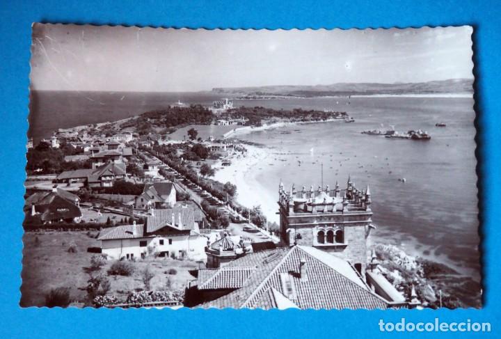 Postales: POSTAL DE SANTANDER: PLAYA Y PALACIO DE LA MAGDALENA - Foto 1