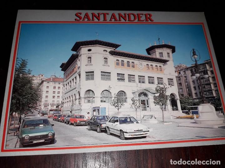 Postales: N&ordm; 34793 POSTAL SANTANDER CANTABRIA EDIFICIO Y PLAZA DE CORREOS - Foto 1