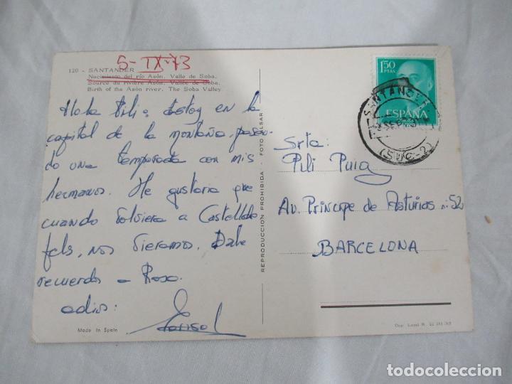 Postales: Santander - Nacimiento del R&iacute;o As&oacute;n - Circulada - Foto 2