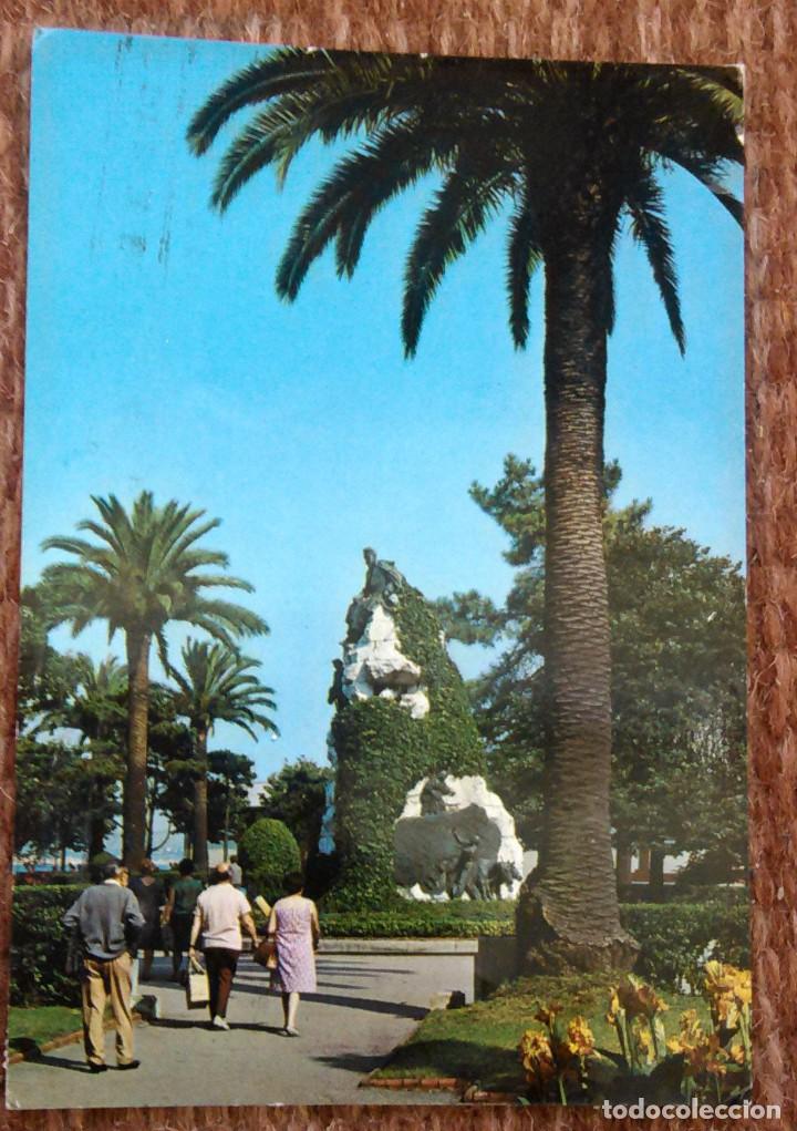 Postales: SANTANDER - MONUMENTO A PEREDA - Foto 1