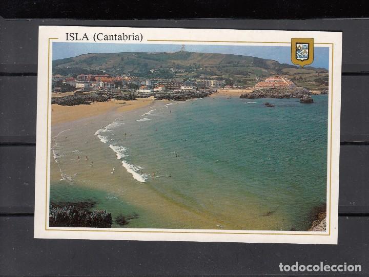 Postales: N&ordm; 2 ISLA. EN PRIMER T&Eacute;RMINO PLAYA DEL RIS, DE NOJA - Foto 1