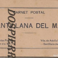 Postales: POSTAL, SANTILLANA DEL MAR, BLOC CON 10 POSTALES, ED. VDA. DE ADOLFO HERRERO, HELIOTIPIA