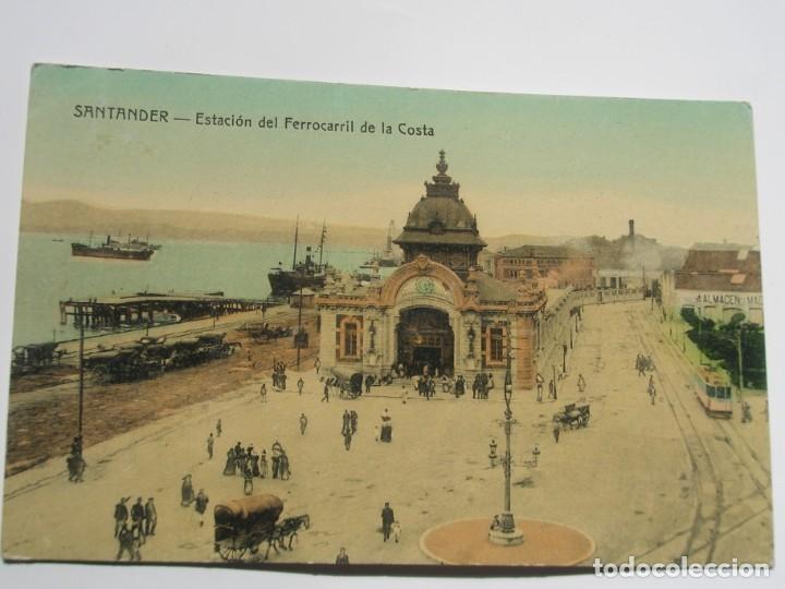 Postales: POSTAL DE SANTANDER. ESTACI&Oacute;N DEL FERROCARRIL DE LA COSTA - Foto 1