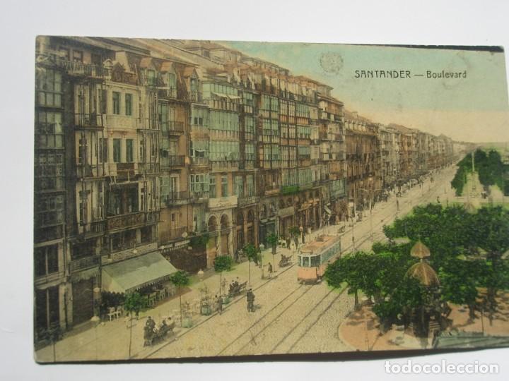 Postales: POSTAL DE SANTANDER. BOULEVARD - Foto 1