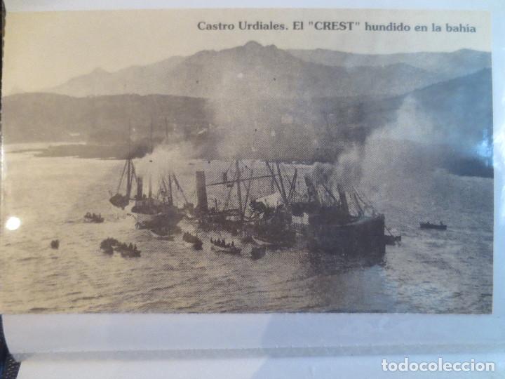 Postales: castro urdiales.  buque crest - Foto 1