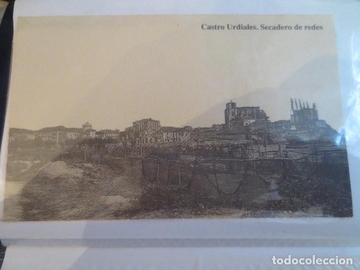 Postales: castro urdiales. secando redes - Foto 1