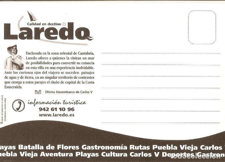 Postales: POSTAL LAREDO - ULTIMO DESEMBARCO de CARLOS V - Foto 2
