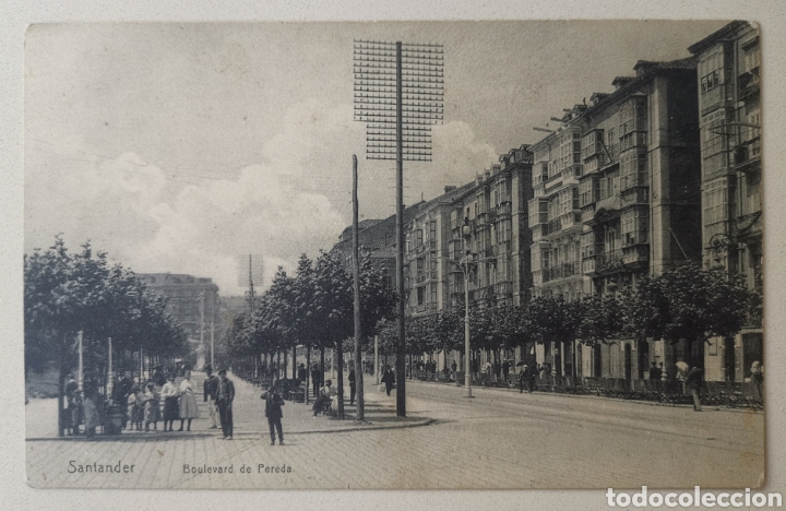 Postales: Tarjeta Postal Santander - Boulevard de Pereda - Cantabria - Foto 1