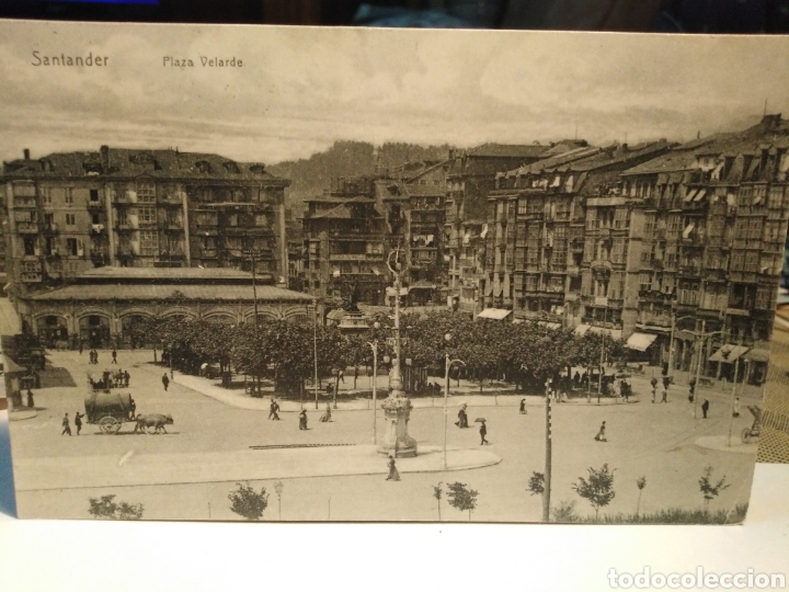 Postales: SANTANDER - PLAZA VELARDE, CIRCULADA 1909, - Foto 1