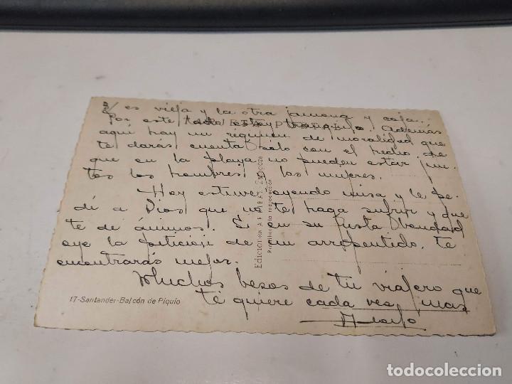 Postales: CANTABRIA - POSTAL SANTANDER - BALC&Oacute;N DE PIQUIO - Foto 2